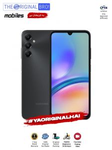 Samsung A05s - 4GB RAM - 128GB Storage - PTA Approved - 12 Months Warranty - Black - The Original Bro Mobiles - TOB37